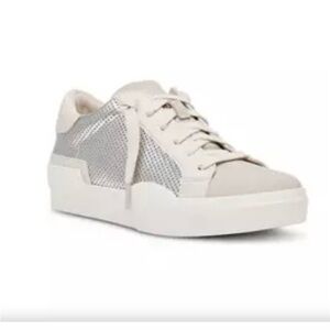 Dolce Vita Metallic and White Sneakers
